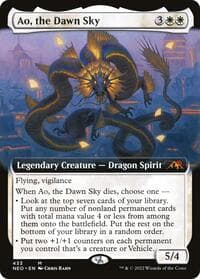 Ao, the Dawn Sky (Extended Art) - Kamigawa: Neon Dynasty