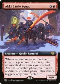 Akki Battle Squad (Extended Art) - Commander: Kamigawa: Neon Dynasty
