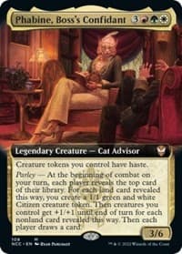 Phabine, Boss's Confidant (Extended Art) - Commander: Streets of New Capenna