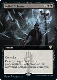 Lethal Scheme (Extended Art) - Commander: Streets of New Capenna
