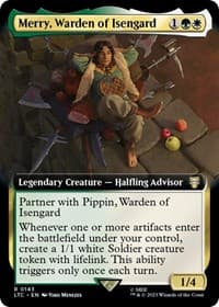 Merry, Warden of Isengard (Extended Art) - Commander: The Lord of the Rings: Tales of Middle-earth